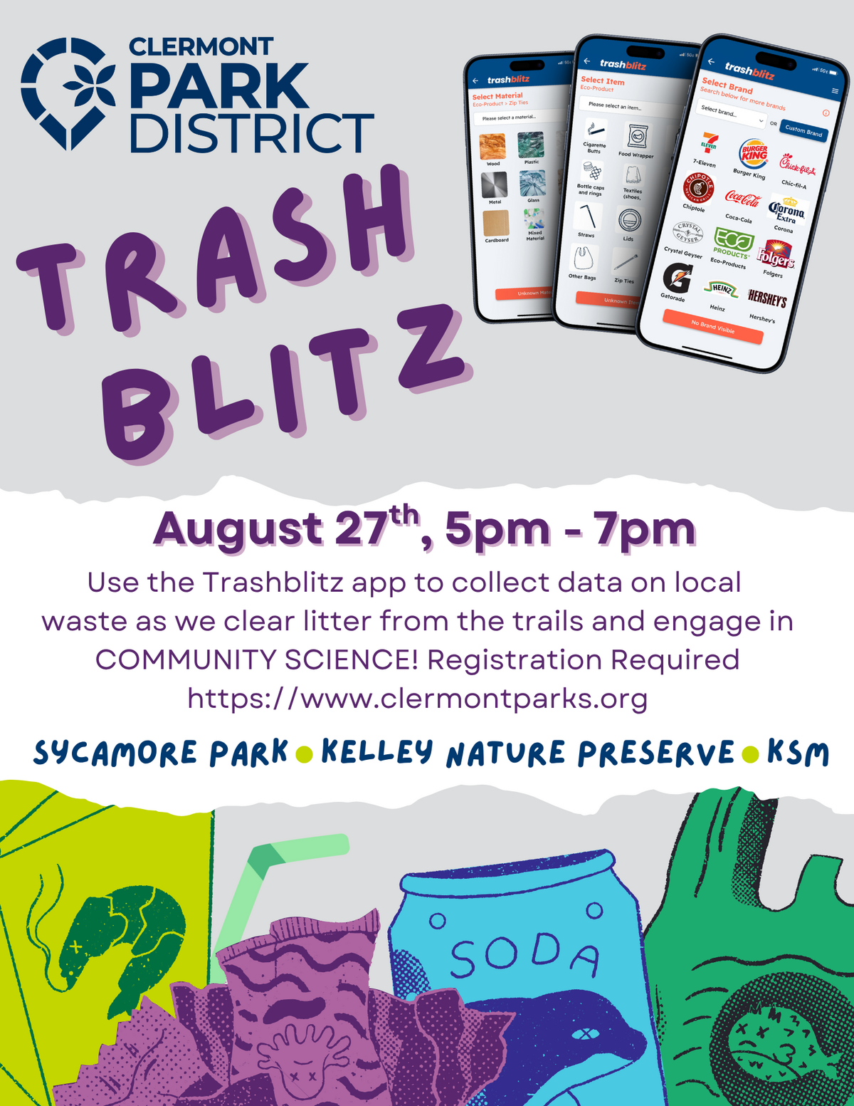 Trash Blitz flyer